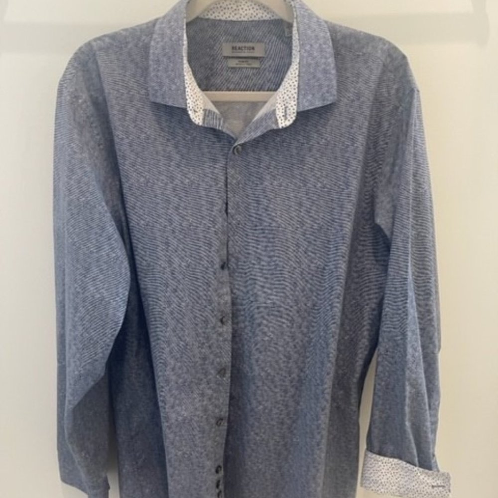 Mens Kenneth Cole Reaction Dress Shirt XL